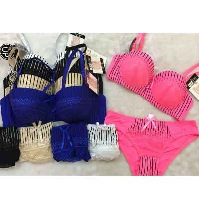 China Wholesale Custom Women One Piece Good Quality Lace Up Underwear Bra Set for sale