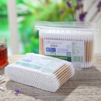 China 1038 pcs jinhulu 200 pcs wood ear stick cotton buds cotton ear stick adult sterile wood and cotton swab for sale