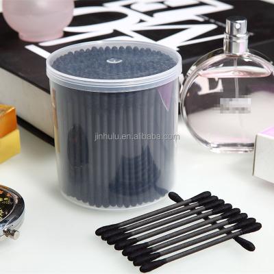 China Cotton + Paper 150 Pcs Japan Standard Black Paper Cotton Buds Cotton Swabs In PP Box Item No. 8005 for sale