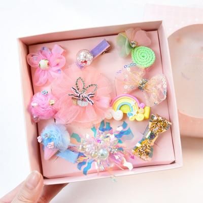 China Holiday decoration & Free Shipping Gift Box Packing Children's Hair Accessories Cute Kid Girl Hair Clip for sale