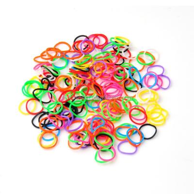 China Wholesale Cheap Promotional Silicone Wristband DIY Colorful 100% Silicone Rubber Elastic Band for sale