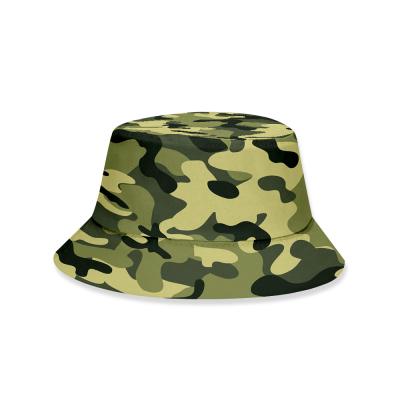 China Character 3D Digital Camouflage Print Kids Adult Unisex Fisherman Bucket Hat for sale