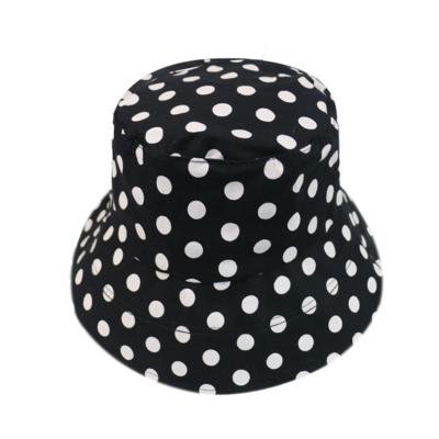 China Women Bulk Dot Print Fisherman Bucket Hat CIA Character Fashion Wholesale for sale