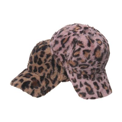 China European and American hot street leopard print duck hat JOINT tongue Korean rabbit hair sports hats for sale