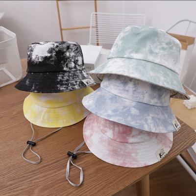 China 2021 Summer Spring Color Ins Child Size Tie Dye Adult Fisherman Bucket Hat Character for sale