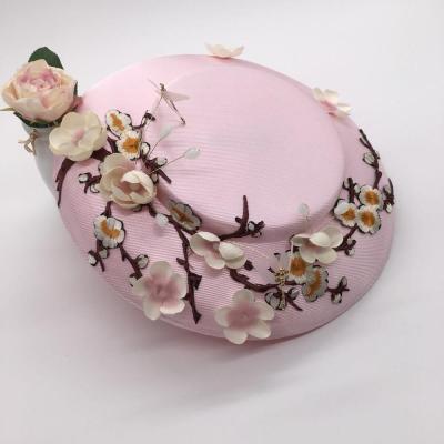 China Elegant Picture Fashion Church Hats For Women Hats Tea Party Fancy Hair Decoration for sale