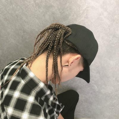 China COMMON Integrated Dirty Braided Wigs Women Men Baseball Cap With Wigs for sale