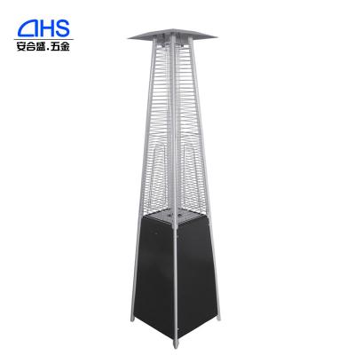 China Outdoor Glass Tube Flame Pyramid Patio Heater Gas Stored for sale