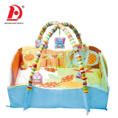 China 2021 New Design Baby Toy HUADA 2021 Play Gym Mat Soft Crawling Mat Floor Educational Activity Room With Animal Toys for sale