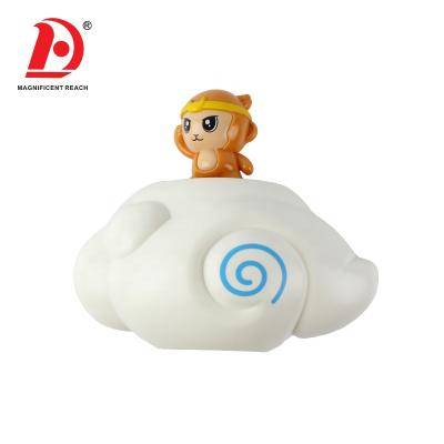 China 2021 New HUADA Monkey Styling Floating Bath Baby Bath Time Bathroom Tub Toy Set For Child 17.5*11*9cm for sale