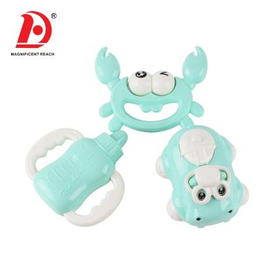 China Musical Rattle Ring Set Hand Bells Toy of HUADA 2021 Music Toy Baby Plastic Infant Musical Lovely Education for sale