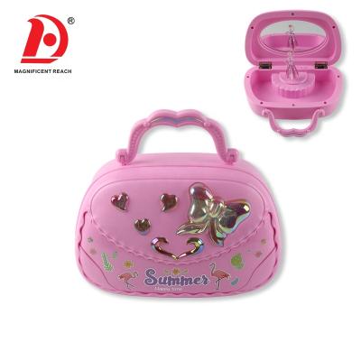 China HUADA Lovely Girls Pretend Play Set Set Lovely Plnk Handbag Children Music Box Musical Toys 17*8.5*12cm for sale