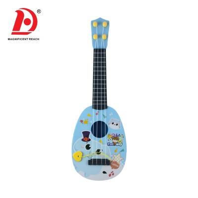 China 2021 HUADA Musical Instrument Cartoon Styling Design Children's Musical Education Guitar Plastic Toys For Children for sale