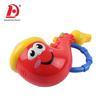 China 2019 HUADA Musical Instrument Education Children Cartoon Interesting Studying Musical Toys Equip Saxophone Toy for sale