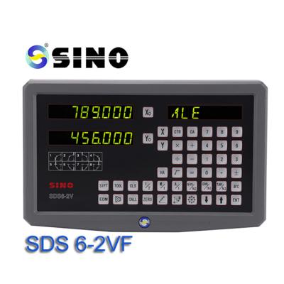 China SINO SDS6-2VF metal digital readout 2 axis scale counter dro mill kit for lathe milling machine for sale