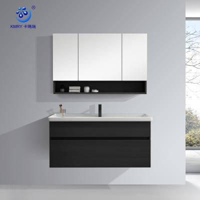 China Modern Bathroom Vanity Mirror China Single Sink Bathroom Cabinet for sale