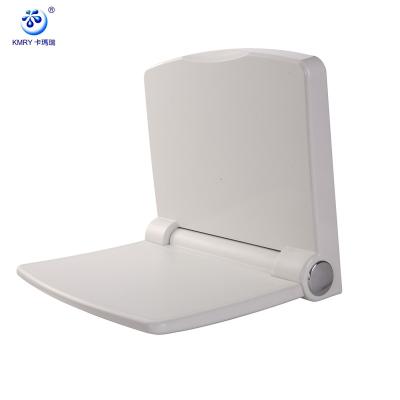 China Soft Falling Soft-fall Folding Plastic Wall Mounted Shower Seat For Handicapped And Elders for sale