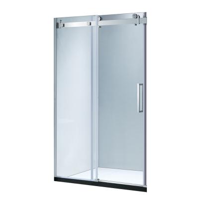 China KD8113W Minimalist Design Luxury Single Sliding Frameless Glass Shower Door for sale