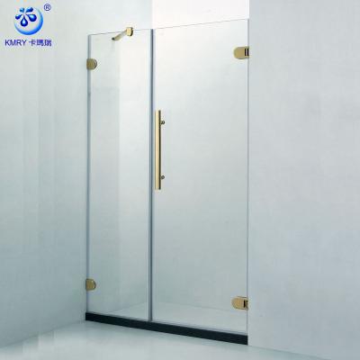 China Modern Luxury Bath Hinge Tempered Glass Golden Donkey Shower Screens (KD3301) for sale