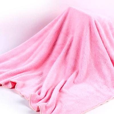 China Coral Fleece Fiber QUICK DRY Quick Dry Towel Microfiber Beach Bath Towel Absorbent For Women Men Adults Solid Color Shower Towels Bathroom for sale