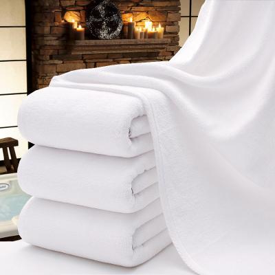 China Abeis Sustainable Wholesale Eco-Friendly Cotton White Nonwoven Bath Towels For Home And Hotel for sale