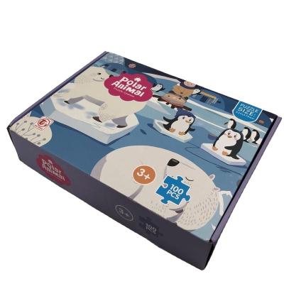 China 2021 Cartoon toy Dongguan factory production puzzles for adults 1000 pieces jigsaw puzzle with glacier penguin for sale