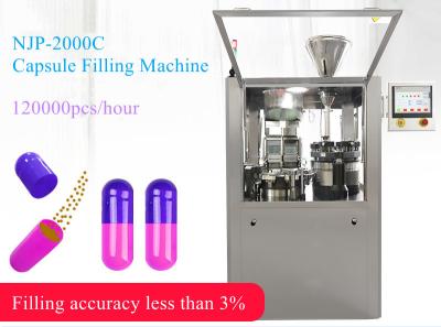 China Automatic Capsule Filling Machine Granule Pellet Fat Pill Filling Machine NJP-2500C for sale