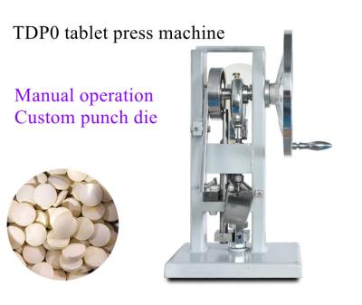 China TDP 0 Mini Single Punch Tablet Press Machine Desktop Handheld Tablet Press Machine for sale