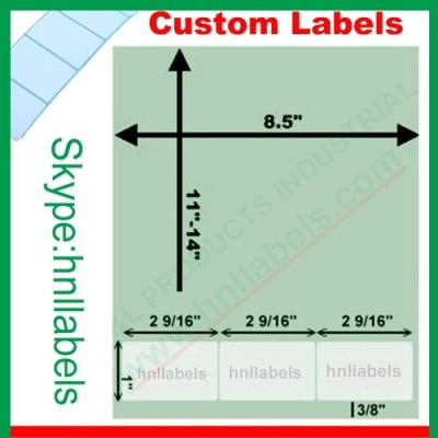 China Integrated Labels USA Version Type10 2 9/16