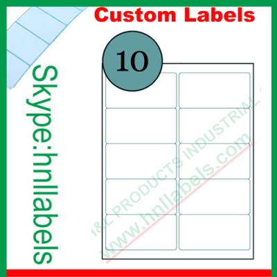 China 10Up Avery Labels (99.1 x 57mm) Compatible Avery Labels L7173/J8173 for sale