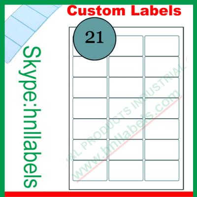 China 21Up Avery Labels (63.5 x 38.1mm) Compatible Avery Labels L7160/J8160 for sale