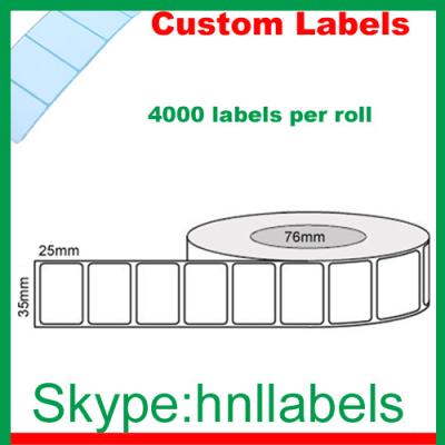 Chine Les labels thermiques 35mmX25mm/1 de transfert raffinent la constante de petit pain de lustre, 4,000Lpr, noyau de 76mm à vendre