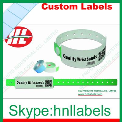 China Thermal Synthetic Medical Identification Wristbands WB02 for sale