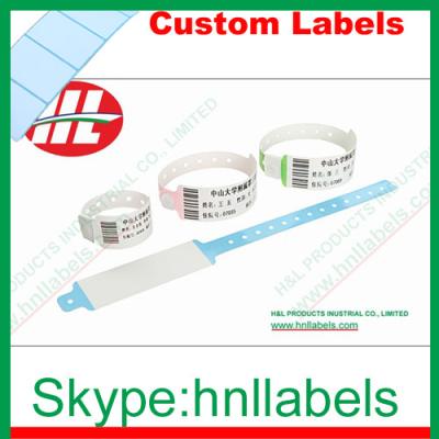 China Thermal Synthetic Medical Identification Wristbands WB03 for sale