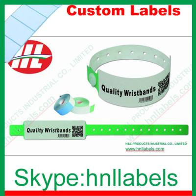 China Thermal Synthetic Medical Identification Wristbands WB08 for sale