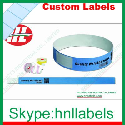 China Thermal Synthetic Medical Identification Wristbands WB09 for sale