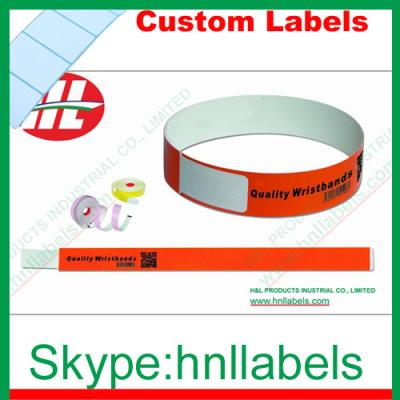 China Thermal Synthetic Medical Identification Wristbands WB10 for sale