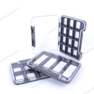 China Plastic New Design Compartment Waterproof Slim Fly Fishing Tackle Box for sale