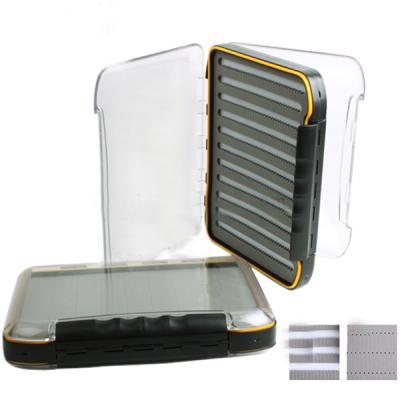 China Wholesale Large Waterproof Double Sided Plastic Fly Protection Fly Fishing Box for sale