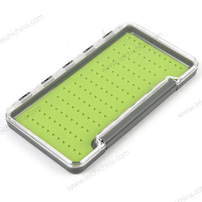 China Hot Selling Slim Silicone Plastic Fly Fishing Box Waterproof for sale