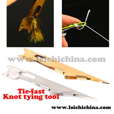 China Wholesale Silver and Gold Fly Fishing Knot Tie-Quick Fly Tying Tools for sale