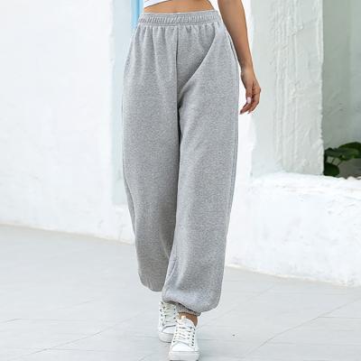 China High Quality Thick Thermal Fleece Joggers Custom Made 100% Warm Cotton Women Anti-Wrinkle Cargo Sweatpants Women Joggers for sale