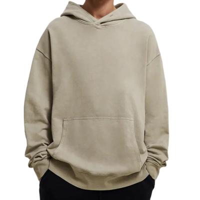 China Anti-wrinkle men's cotton terry designer streetwear vintage pullover 100% empty high quality french heavy thick hoodie for sale