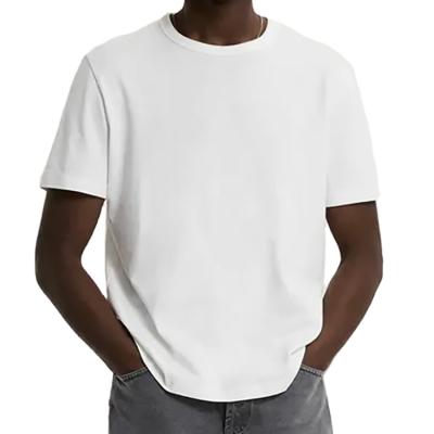 China Anti-wrinkle 100% Cotton Premium Quality Luxury Quality Slim Fit Mens Blank T-Shirt for sale