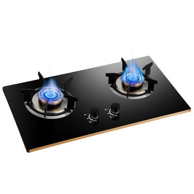 China Wholesale Low Price Apartment 2 Burners Kitchen Appliances Stainless Steel Table Top Propane Porcelain Cooker Outdoor Gas Stove for sale