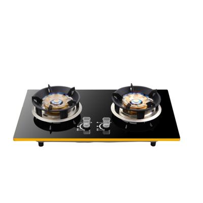 China Wholesale High Quality Household Kitchen Firepower Blue Flame Tempered Glass Safe Efficient Gas Stove for sale