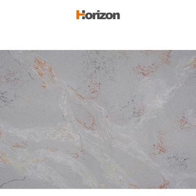 China Durable Horizon quartz stone slab 20mm artificial stone slab 15mm Carrara  quartz slab customization for sale