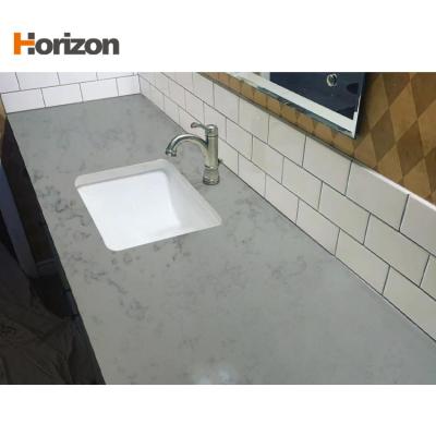 China Durable Gray  Engineered carrara Artificial Quartz Stone Slab  kitchen Countertop  Bathroom Countertops for sale