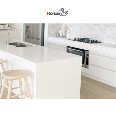 China Durable Horizon faux Stone Siding Panel white Kitchen Countertop quartz stone production line artificial Quartz Stone Slabs for sale