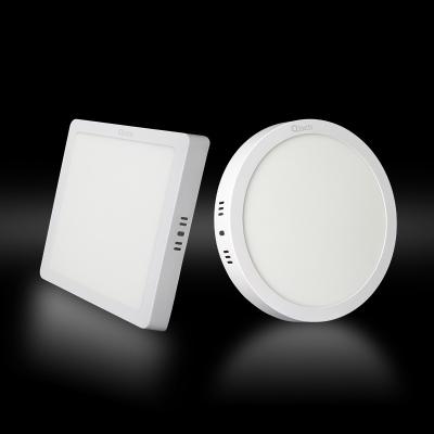 China Modern Led Outdoor Mount Round Panel Light Ac85-265V 100Lm/W Ra80 Recessed Panel Lamp for sale